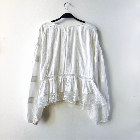Free People Nostalgic Feels Lace Blouse - Picture 3 of 9